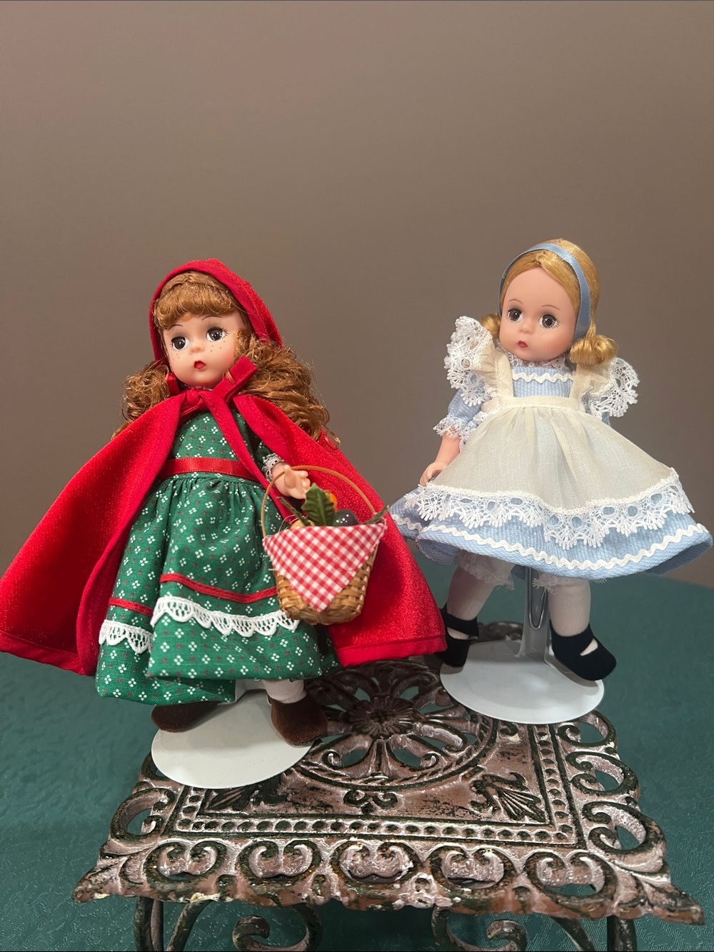 Madame Alexander Red Riding Hood and Alice.